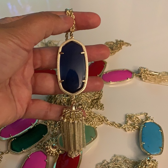 Kendra Scott Rayne Stone Tassel Necklace - Picture 10 of 16
